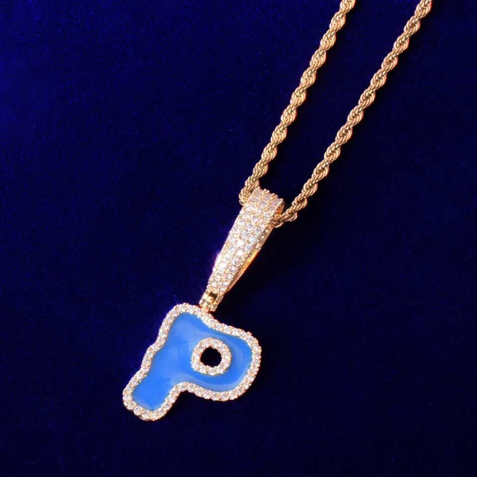 Blue Oil  Pendant Necklace - 3