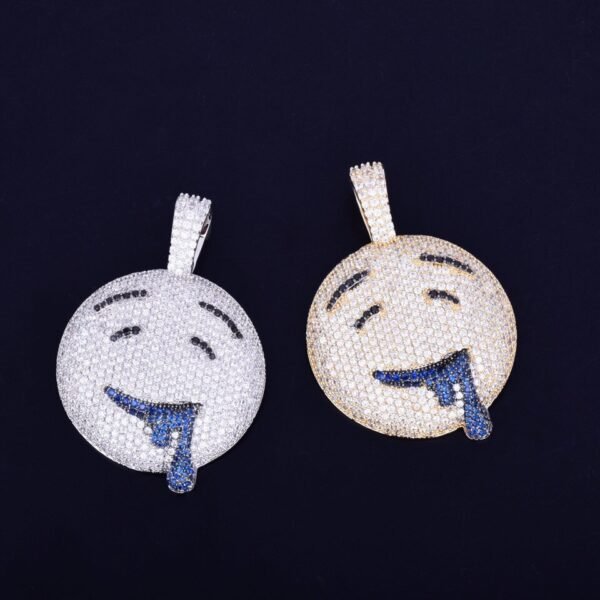 Pendentif Visage Doré