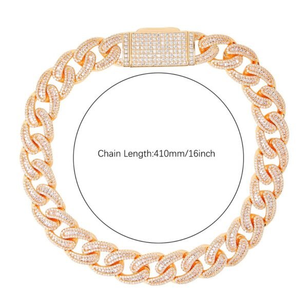 Collier Miami Lettres Baguette pour Hommes - 7