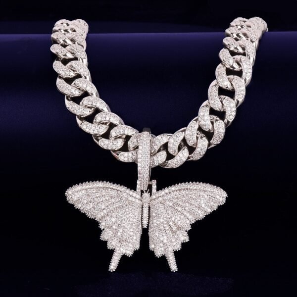 Collier pendentif papillon - 6