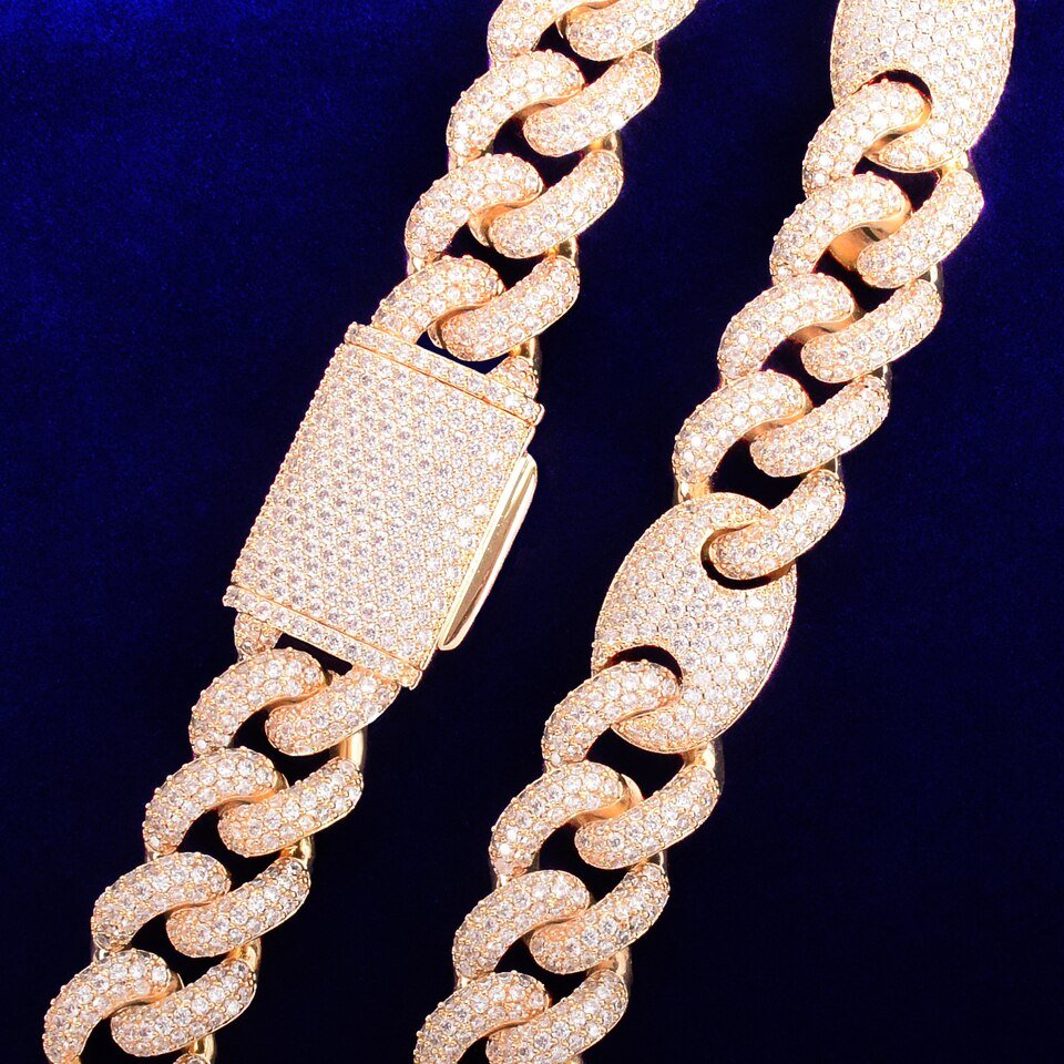 Cuban Link Chain Necklace with s - 7
