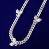 Cuban Miami Necklace with Butterfly - 4