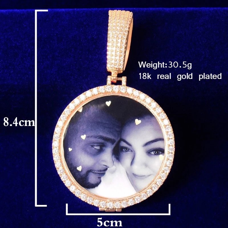 Gold Photo Pendant in Various Shapes - 19
