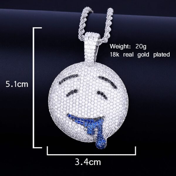 Pendentif Visage Doré - 3