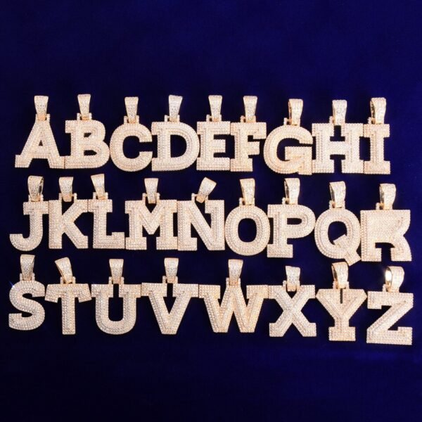 Pendentif Lettres Triple Couche - 5