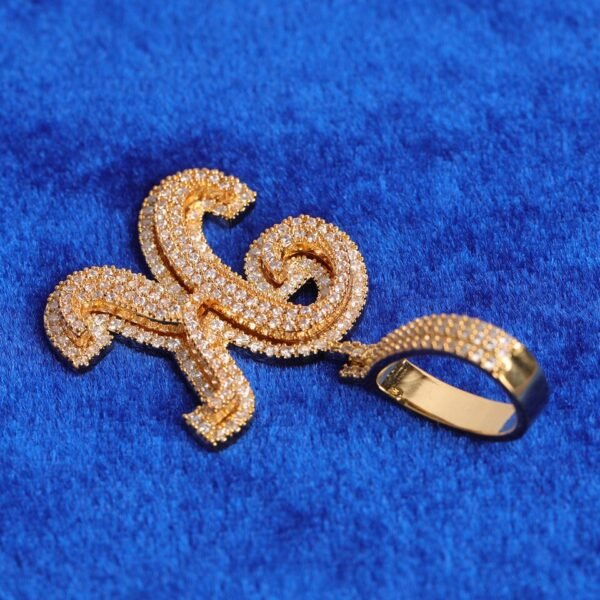 Collier lettre initiale pour hommes - 3