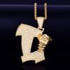 Collier Vis Doré Zircon