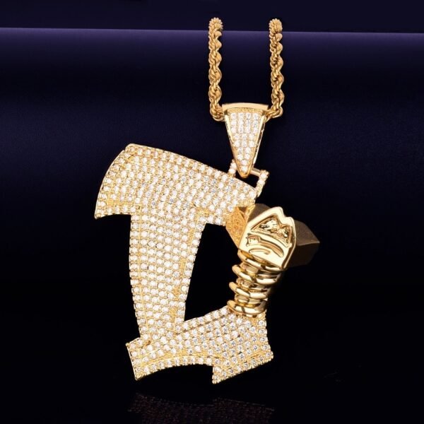 Collier Vis Doré Zircon