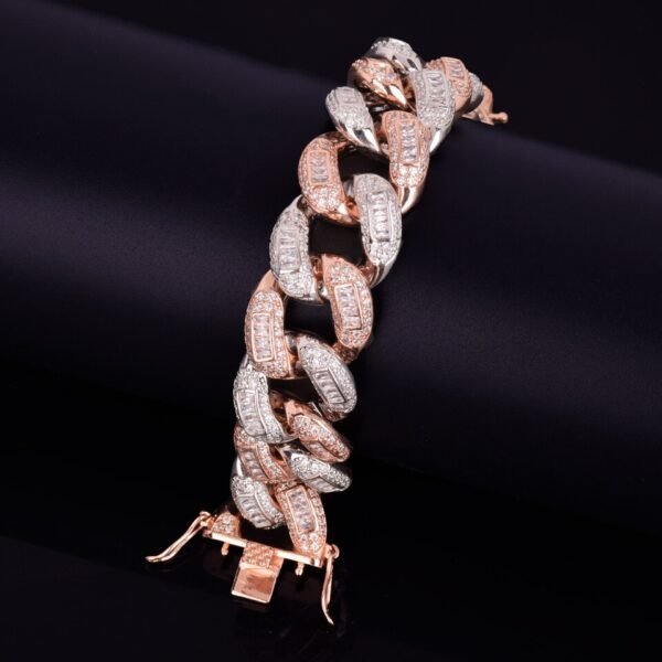 Collier Chaîne Cubaine Miami Lettres Baguette pour Hommes - 6