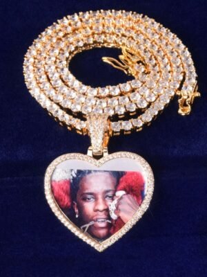 Personalized Heart Photo Locket