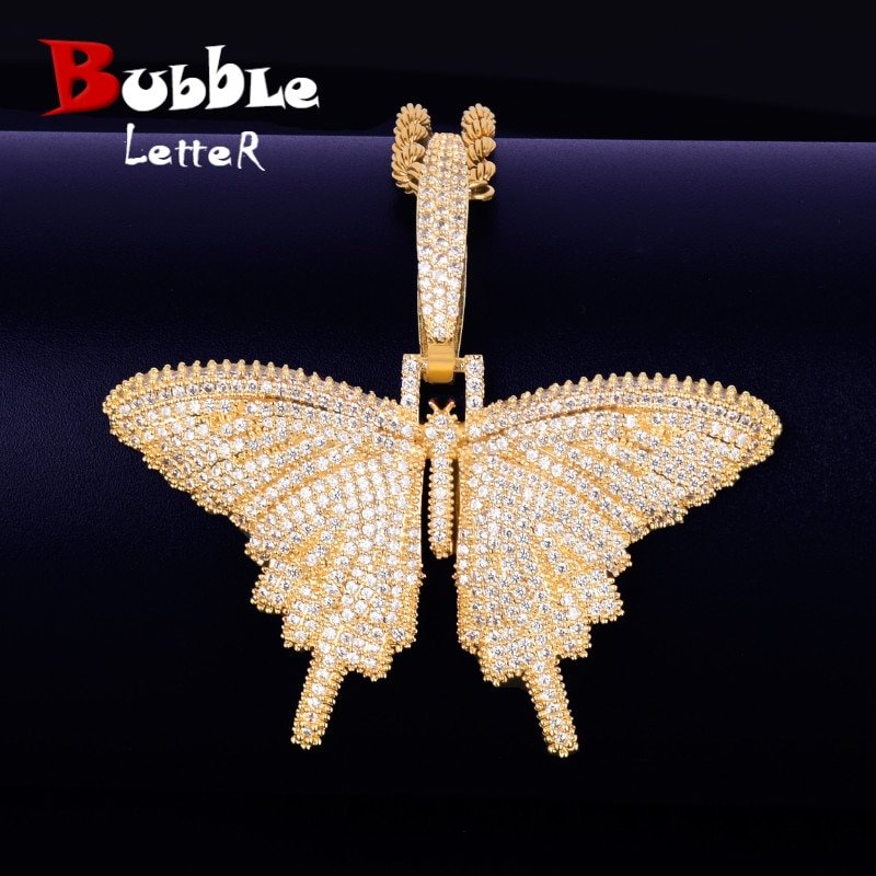 Gold Butterfly Pendant - 1