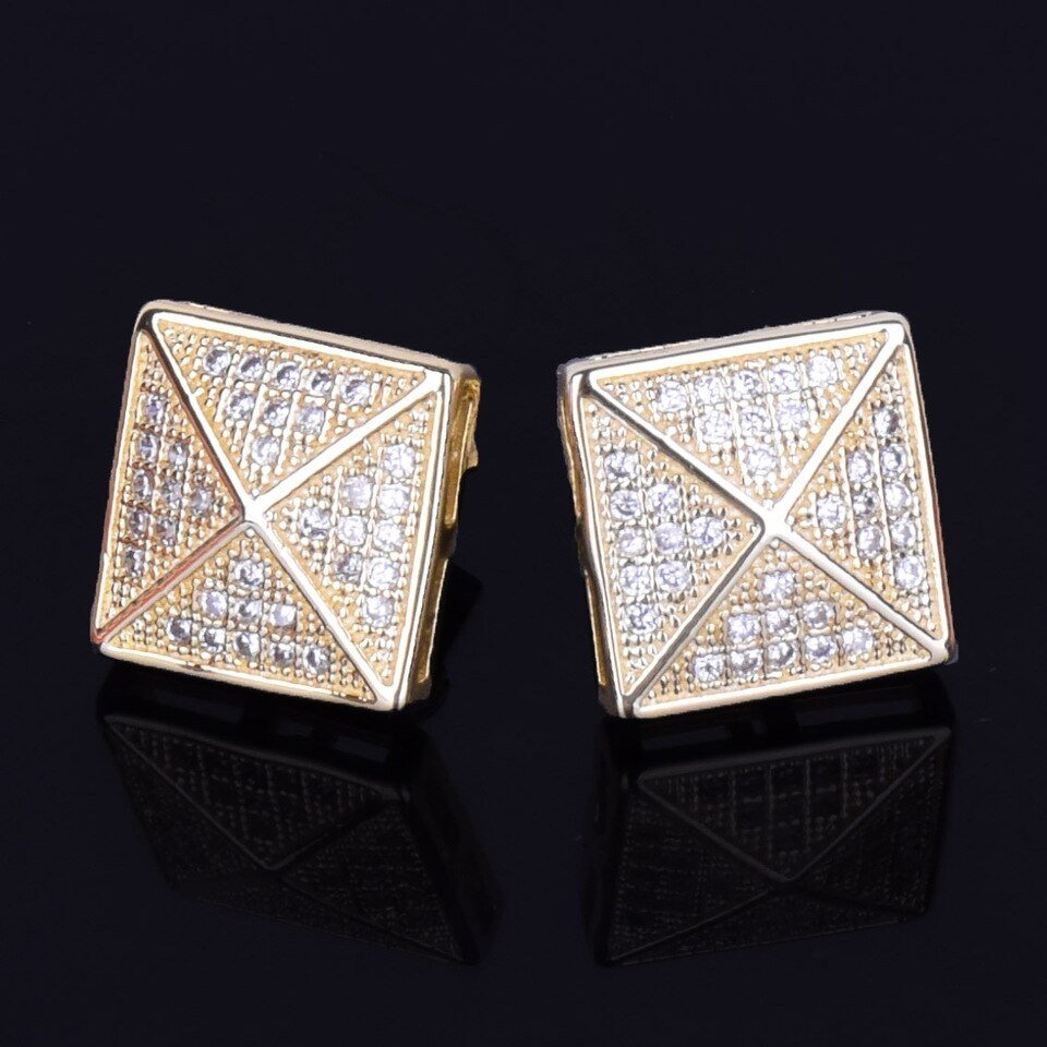 Square Earrings for Men - 2