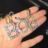 Collier Tennis Lettres Plaqué Or pour Femme - 2