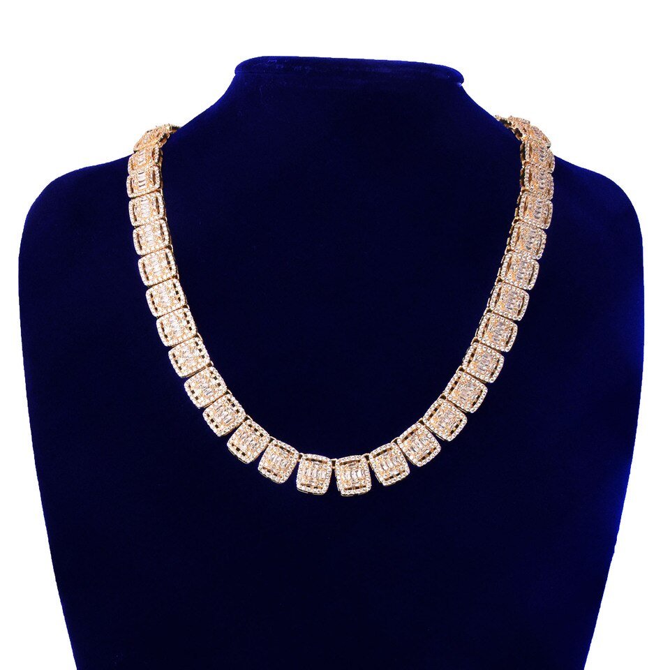 Baguette Letter Necklace - 2