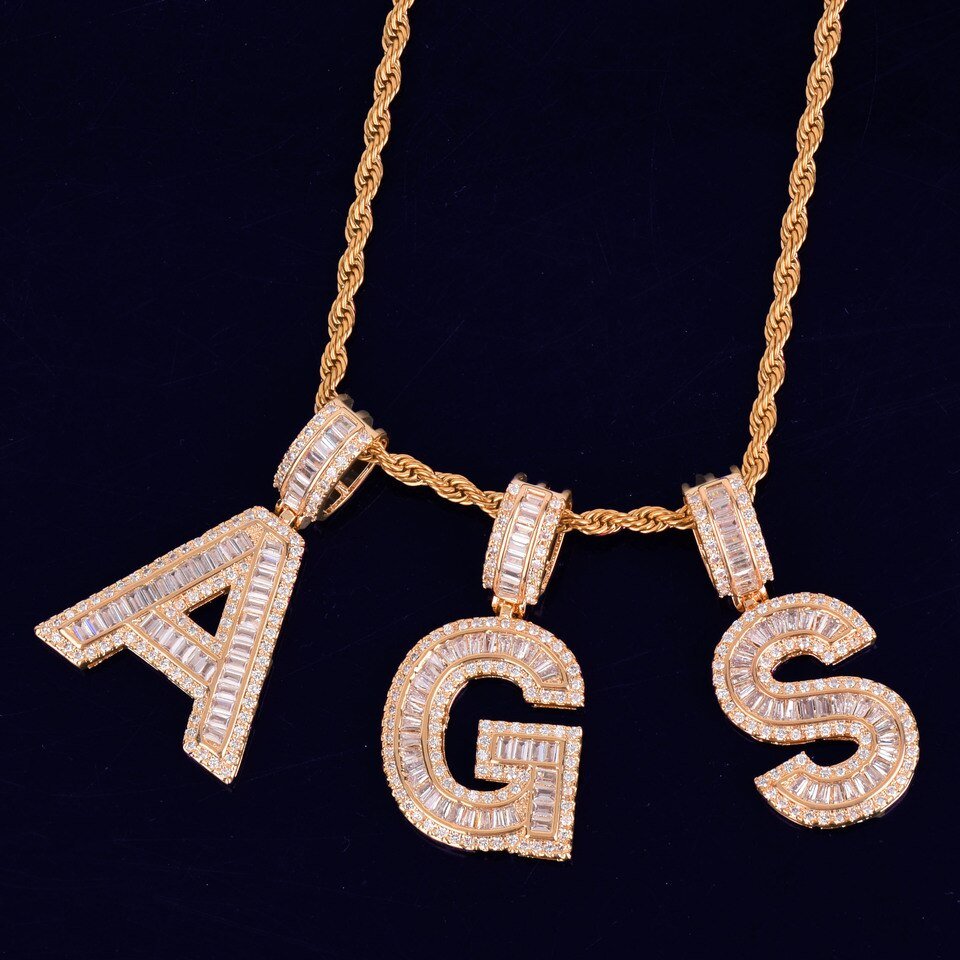 Gold Letter Pendant - 5