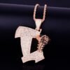 Collier Vis Doré Zircon - 6