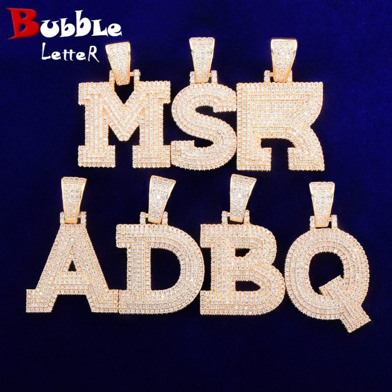 Triple Layer Letter Pendant - 1