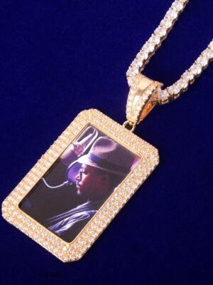 Gold Photo Pendant