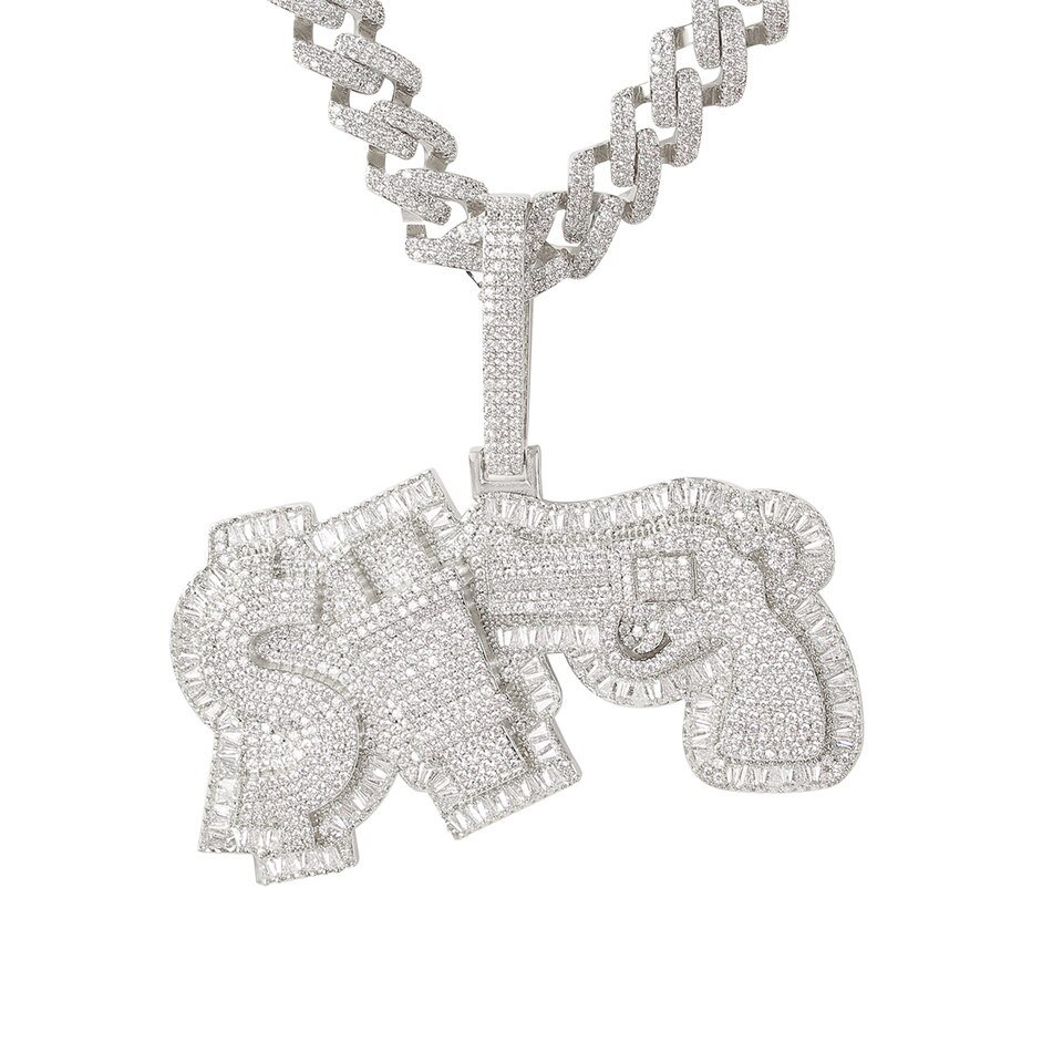 Pendentif Pistolet & Dollar - 6