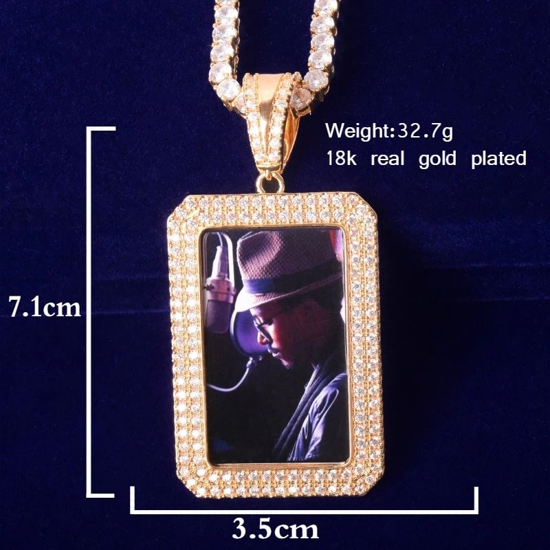 Gold Photo Pendant in Various Shapes - 6