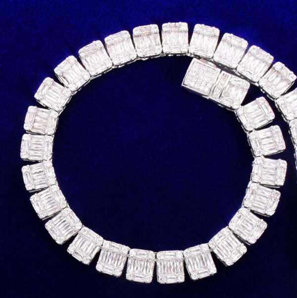 Bracelet doré en cuivre 9mm avec zircon - 4