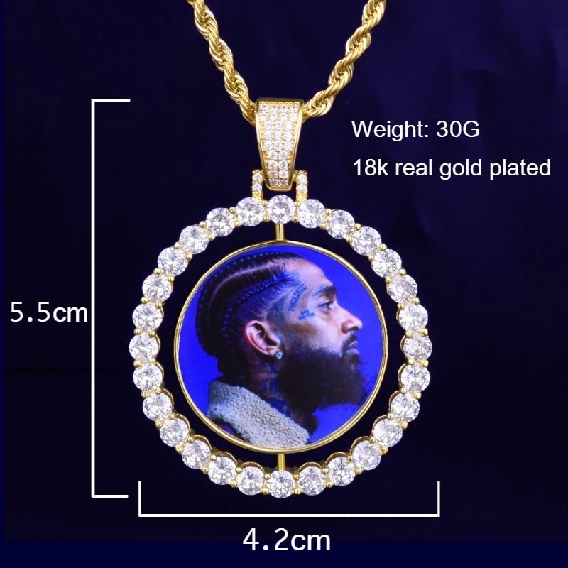 Gold Photo Pendant in Various Shapes - 9