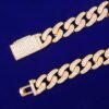 Bracelet baguette pour hommes en doré - 4