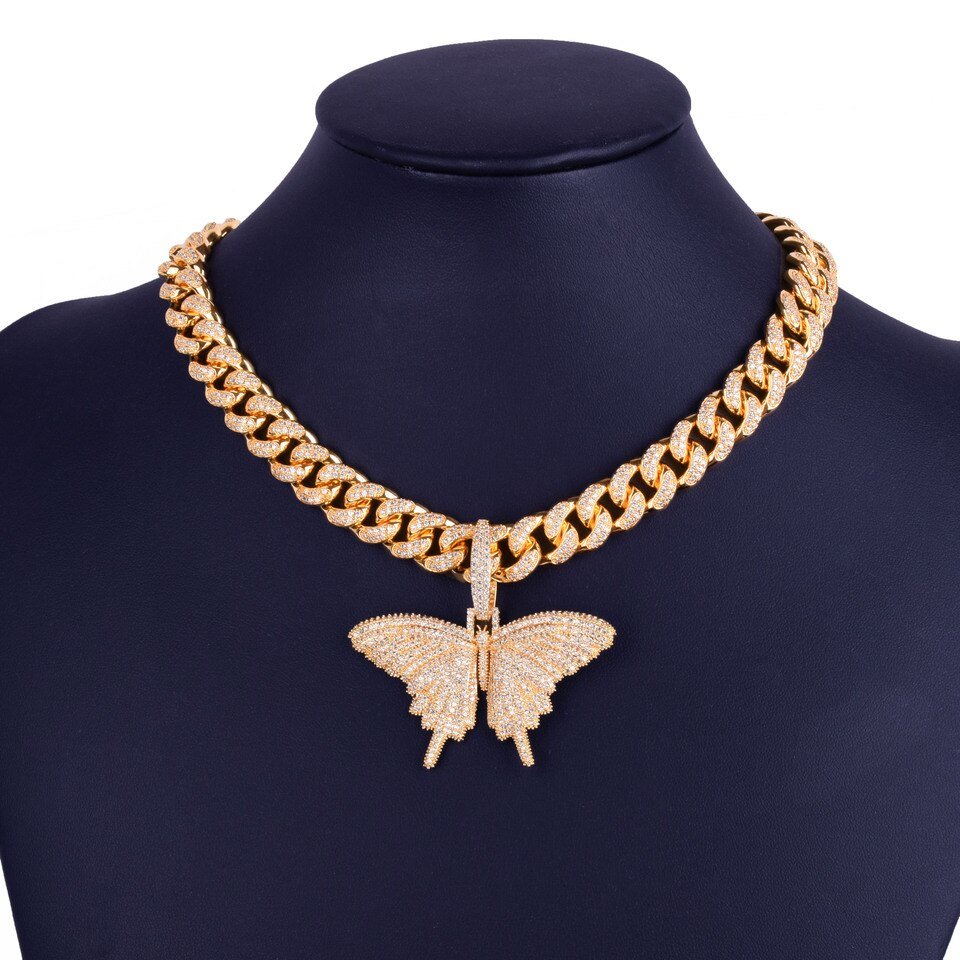 Butterfly Pendant Necklace - 2