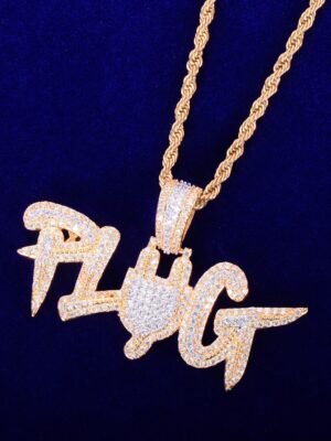 Letter "Plug" Pendant for Men