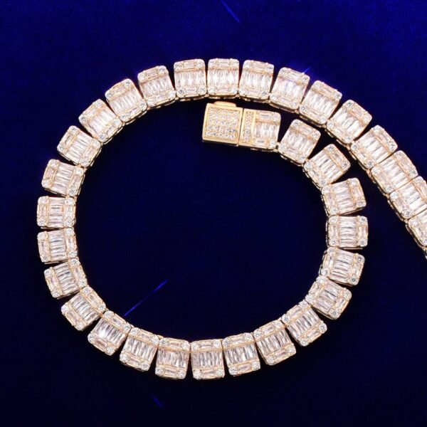 Bracelet doré en cuivre 9mm avec zircon