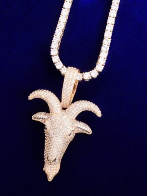 Sheep Head Pendant Necklace
