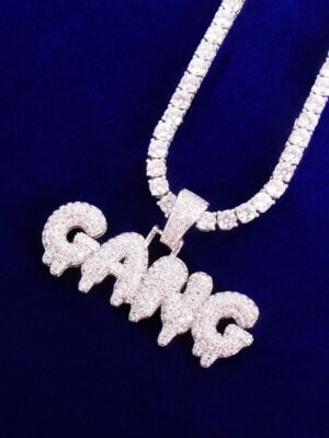 Letter Pendant Necklace GANG