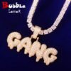 Collier Pendentif Lettres GANG - 1