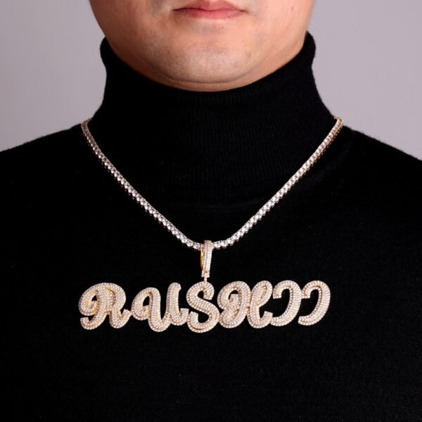 Collier Lettres Bulle Personnalisé - 2