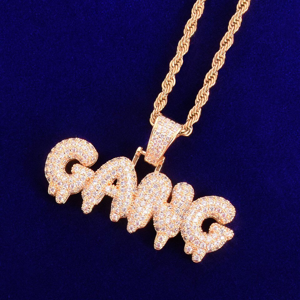 Letter Pendant Necklace GANG - 4