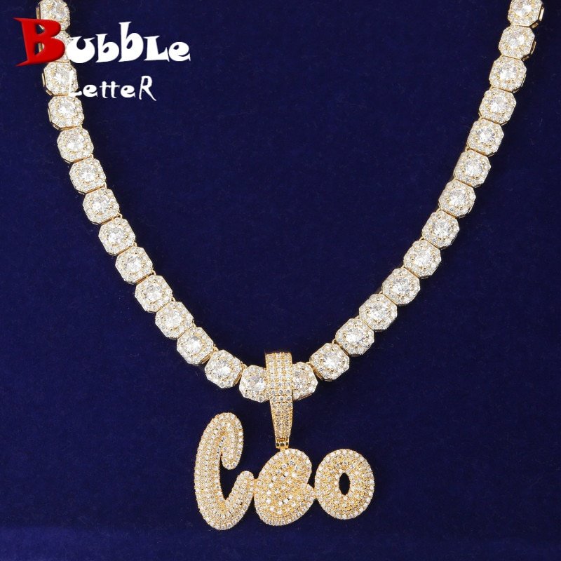 Gold Cursive Name Pendant - 1