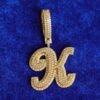 Collier lettre initiale pour hommes