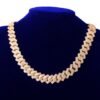 Collier choker cubain doré à lettres - 2