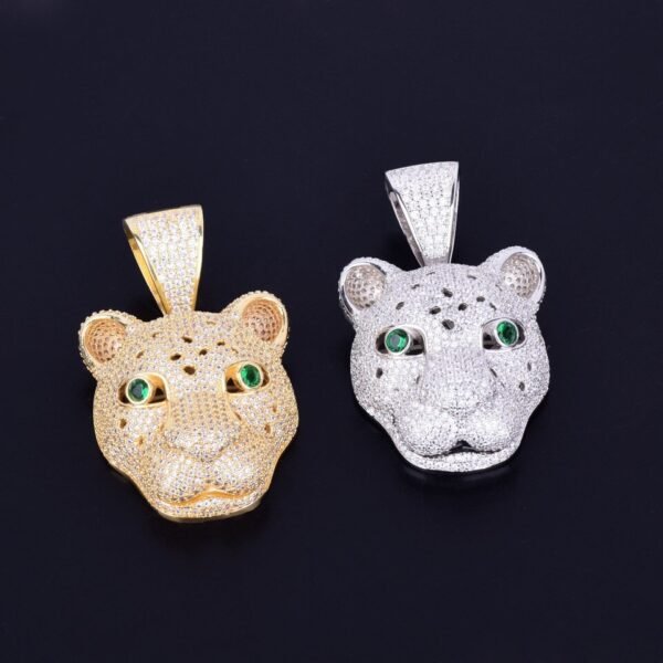 Collier Léopard Doré Zircon - 2