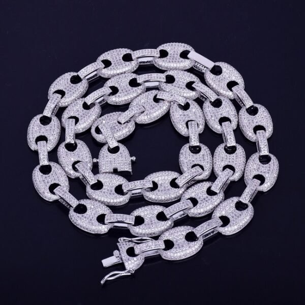 Collier Chaîne Cubaine Lettres en Cuivre pour Hommes - 7