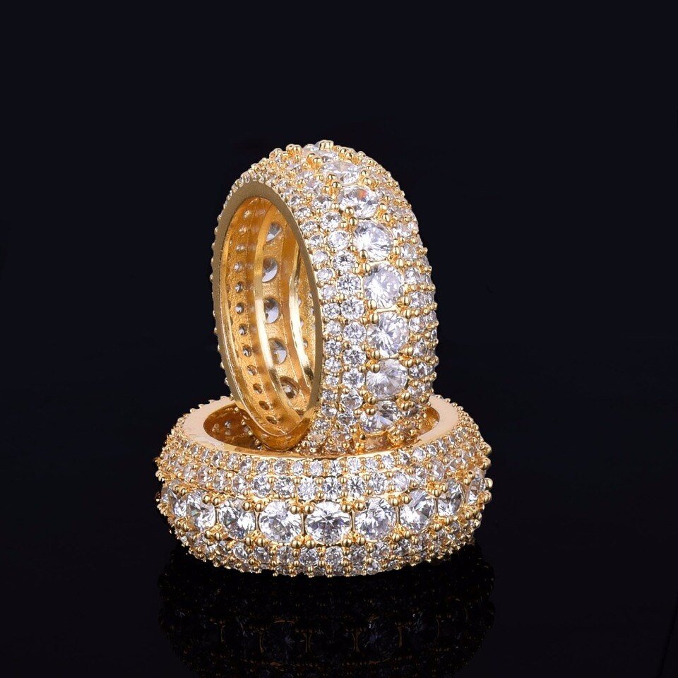 Gold Copper Ring with Zircon - 4