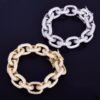 Cuban Round Zircon Bracelet - 8