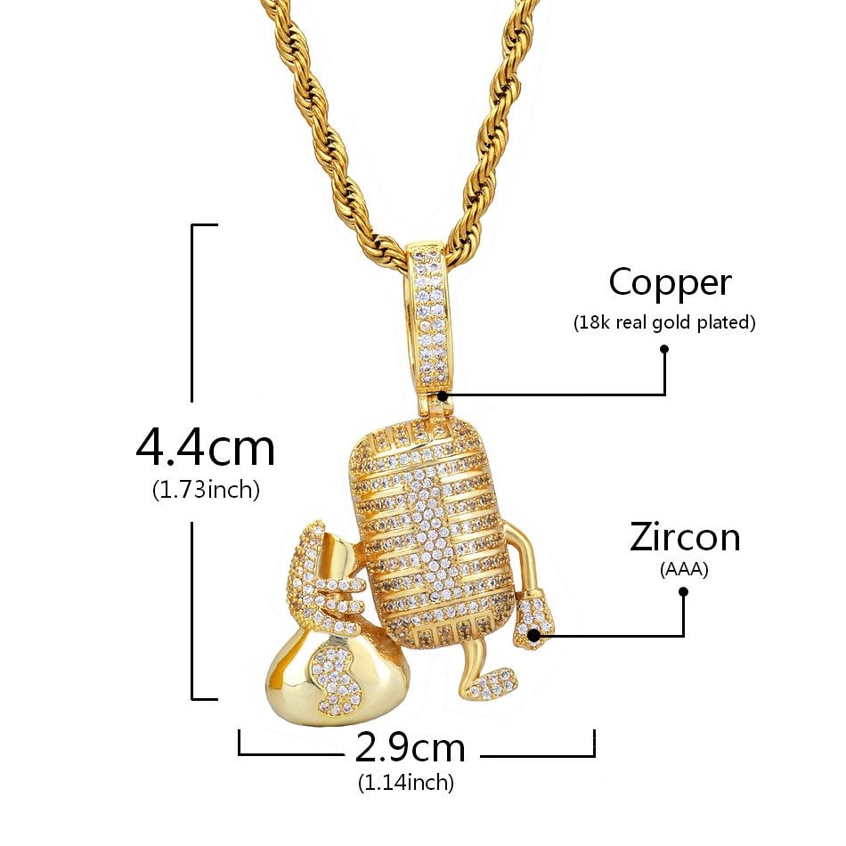 Collier Pendentif Signe Musical - 8