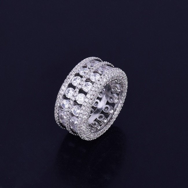 Cushioned Letter Solitaire Ring - 5