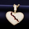 Broken Heart Pendant Necklace