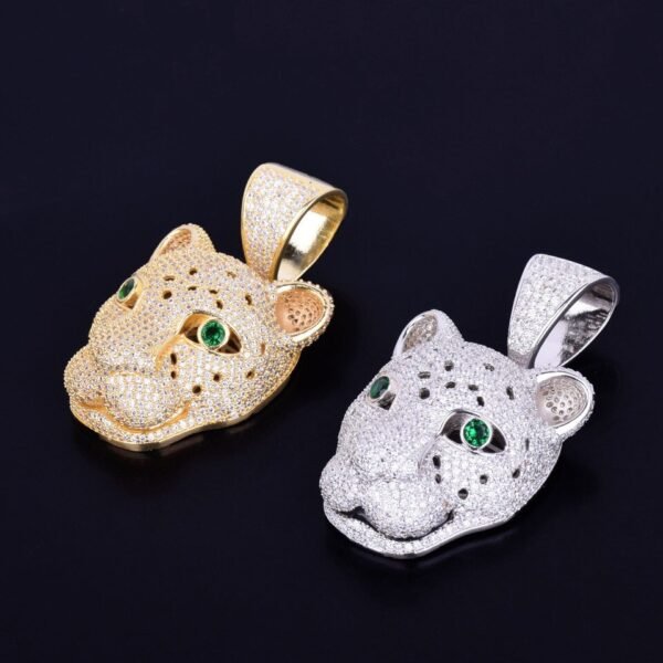 Collier Léopard Doré Zircon - 7