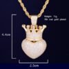 Crown Heart Pendant - 3