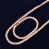Tennis Necklace and Bracelet Set - 9