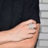 Bague Solitaire Double Rangée - 6