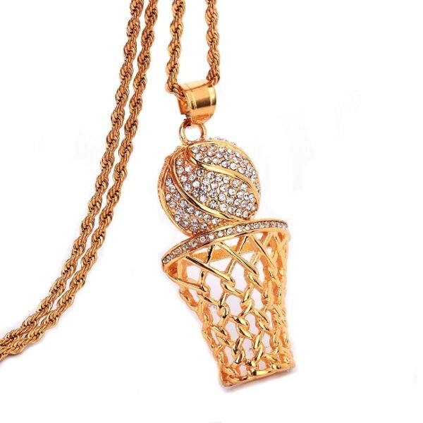 Pendentif Basketball Strass - 4